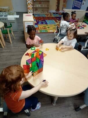 Preschool kids at Growing Minds in Stamford